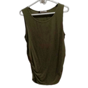( 256 ) Maturity  olive green sleeveless top XL
